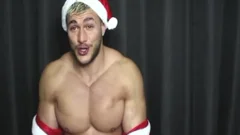 Verbal British Santa Muscle Worship