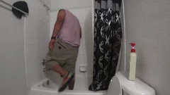 chubby Bear Dancing And Taking A Shower