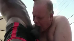 chubby chap And black twink raw