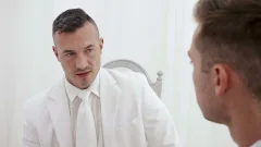 Christopher White gets raw creampied by Derek