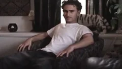 Paulie undresses Down To His Playboy Boxers And Flops His penis