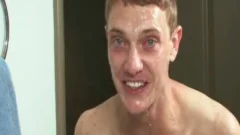 sexy homosexual lad sperm Facial In unfathomable Baraback gangbang poke Action