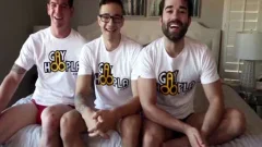 3Way Action betwixt The Hottest homo men On XVIDEOS