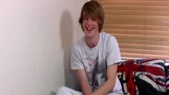 Ginger Emo twink Kai Alexander Pleasures Himself On A sofa