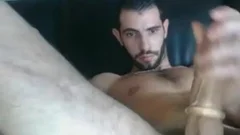 tasty French lad Edging With Cockring