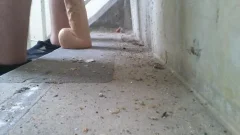 dildo Play And sperm In An older Warehouse