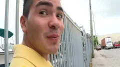 juicy gay Interracial And ass cum flow