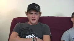 teen males have a pleasure Threeway engulfing