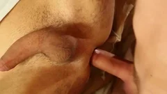 dude Facial In bisex three-some