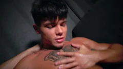 He moans softly into camera — pure POV pleasure in action