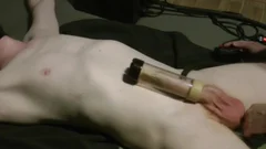 Skinny twink With large jock receives Milked After 2 Weeks Of Chastity Belt