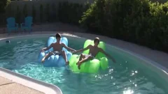Hung twink receives lucky