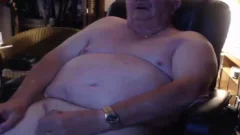 grandad wank On web camera