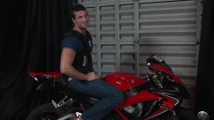 High Performance Men: Rugged Rusty's Motorcyle Masturbate