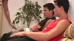 Three young twinks Having Sex sucking rod