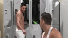 beautiful homosexuals pokeing In Locker Room
