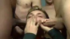 lustful Interracial men gang-sex