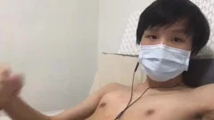 asian Youngster Jerks Off In Live