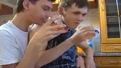 Russian twinks banging And Eatcum In Kitchen