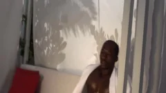 str8 dark lad Wanks By The Pool