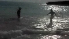 Beach gangfucking